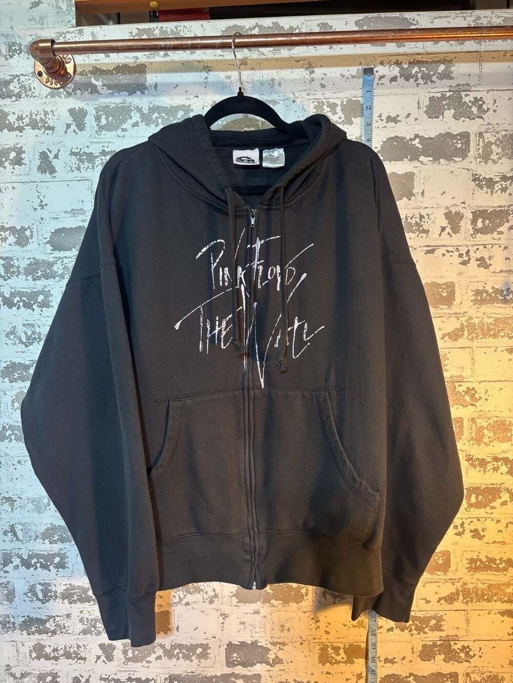 Vintage Vinyl Pink Floyd The Wall Black Full Zip Hoodie XXL